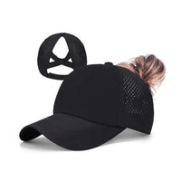 Mesh Cross Ponytail Baseball Cap