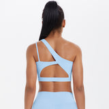 One-Shoulder Back-Cut Sports Bra
