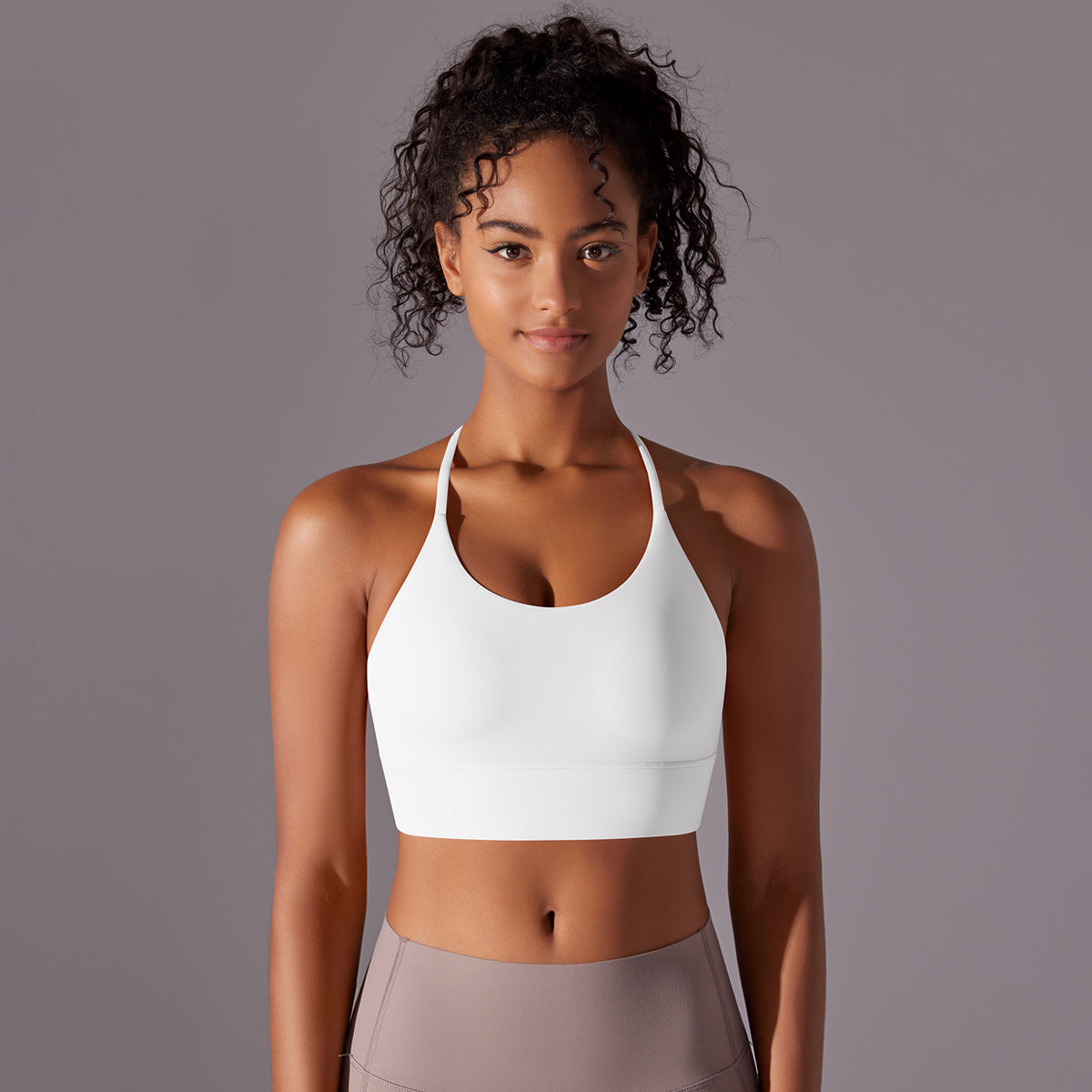 Cross-Back Strappy Sports Bra