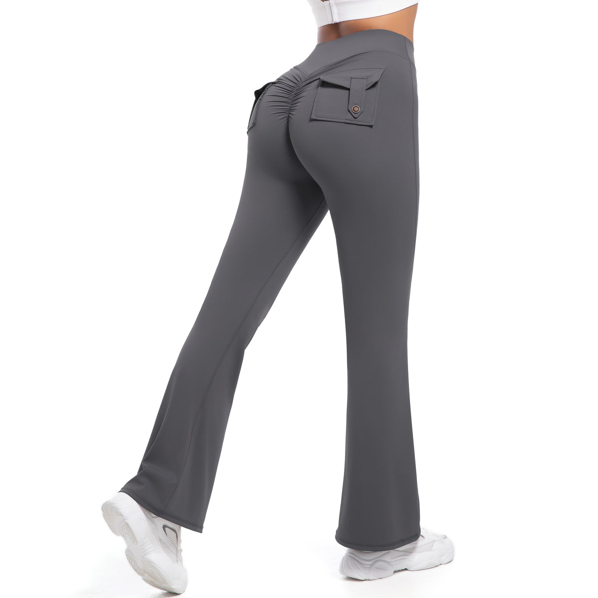 Cargo Pocket Flare Leggings