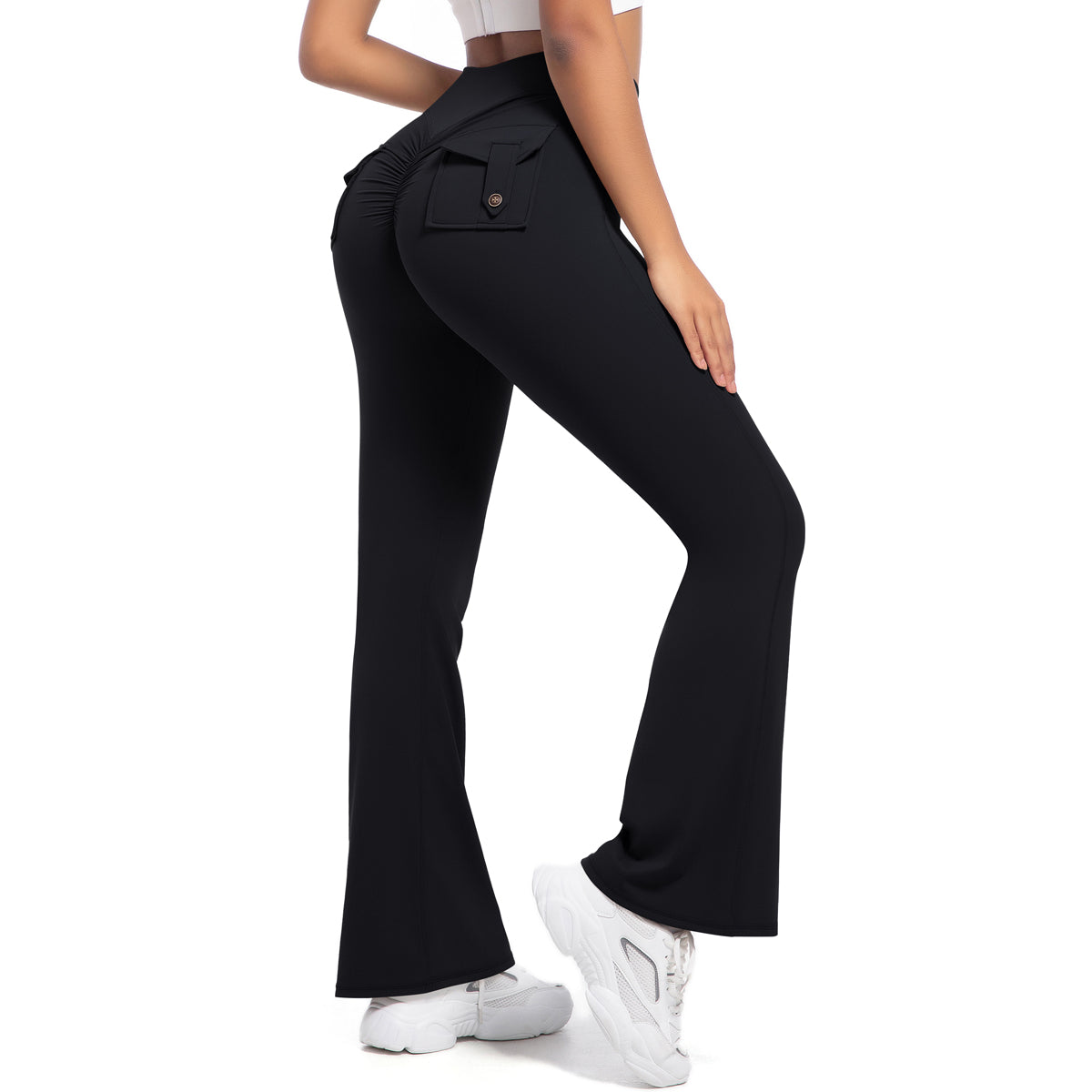 Cargo Pocket Flare Leggings