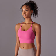 Cross-Back Strappy Sports Bra