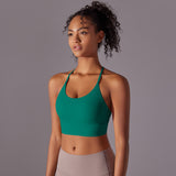 Cross-Back Strappy Sports Bra