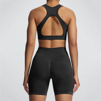 Open-Back 3D Compression Sports Bra