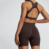 Open-Back 3D Compression Sports Bra