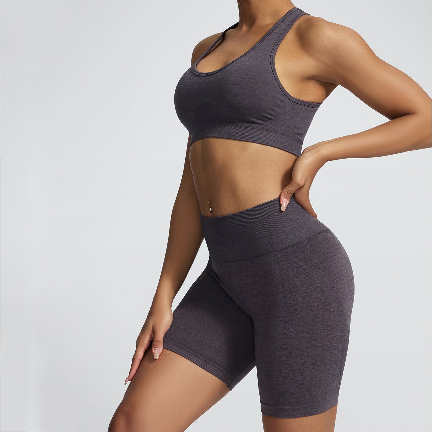 Open-Back 3D Compression Sports Bra