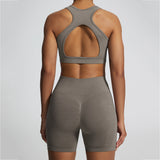 Open-Back 3D Compression Sports Bra