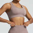 Open-Back 3D Compression Sports Bra
