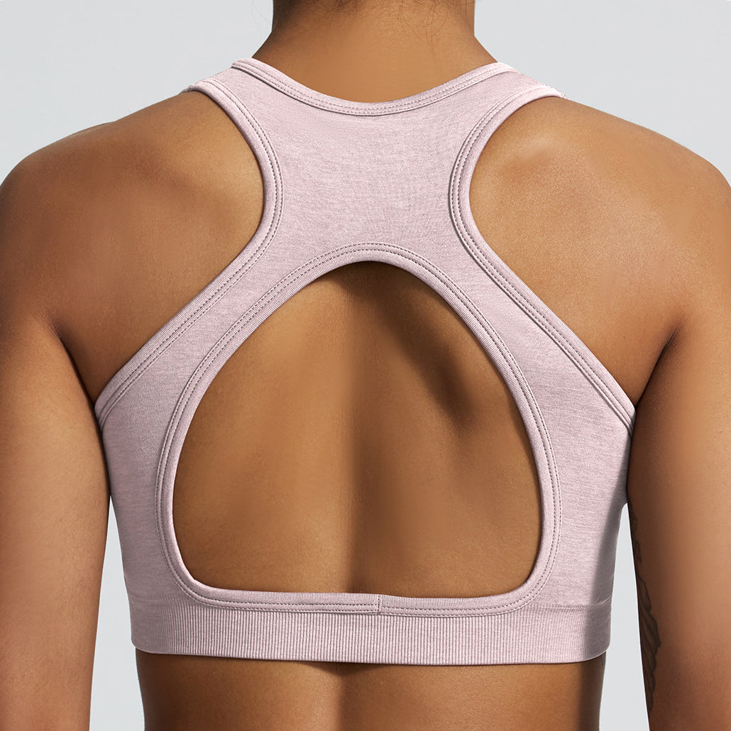 Open-Back 3D Compression Sports Bra