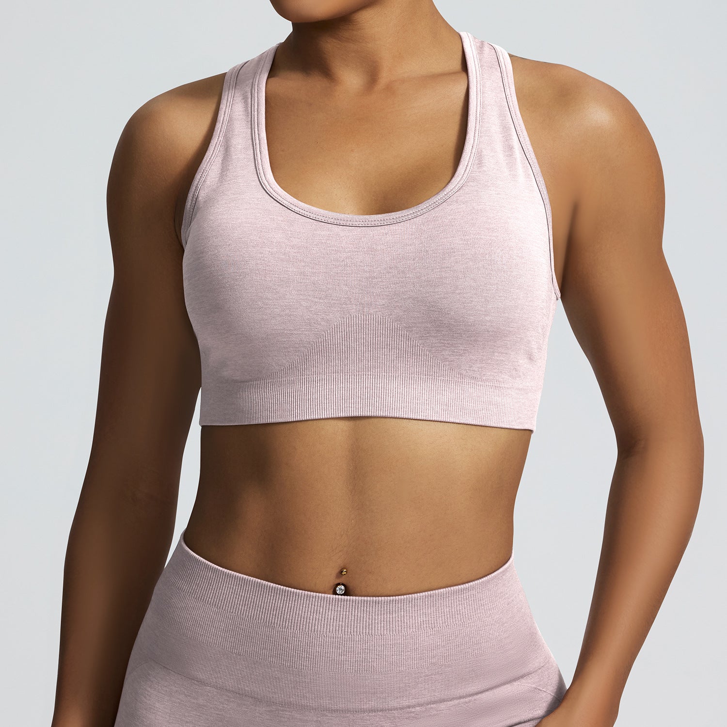 Open-Back 3D Compression Sports Bra
