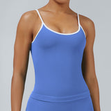 Contrast Trim 3D Compression Tank Top