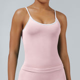 Contrast Trim 3D Compression Tank Top