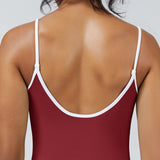 Contrast Trim 3D Compression Tank Top