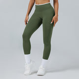 Contrast Trim 3D Compression Leggings