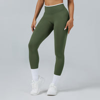 Contrast Trim 3D Compression Leggings