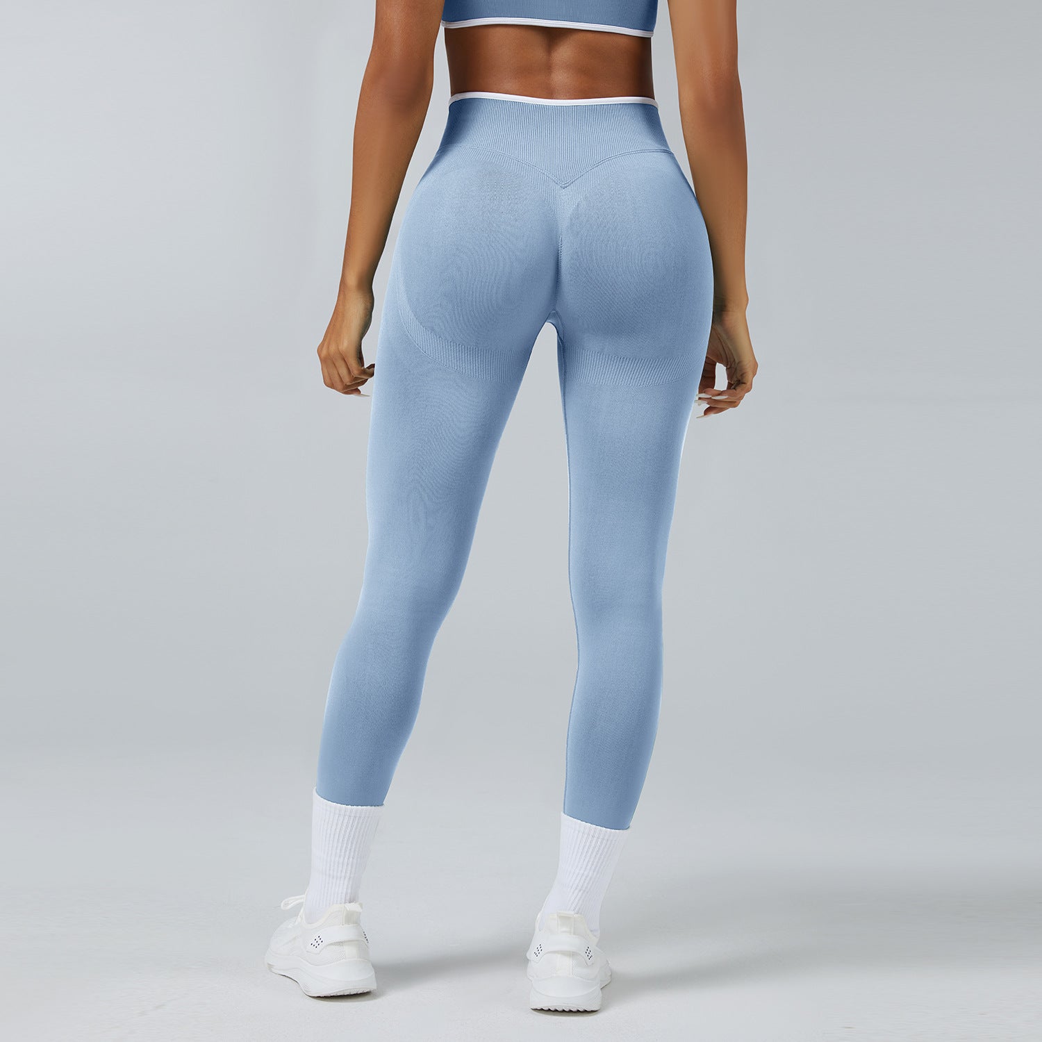 Contrast Trim 3D Compression Leggings