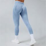 Contrast Trim 3D Compression Leggings
