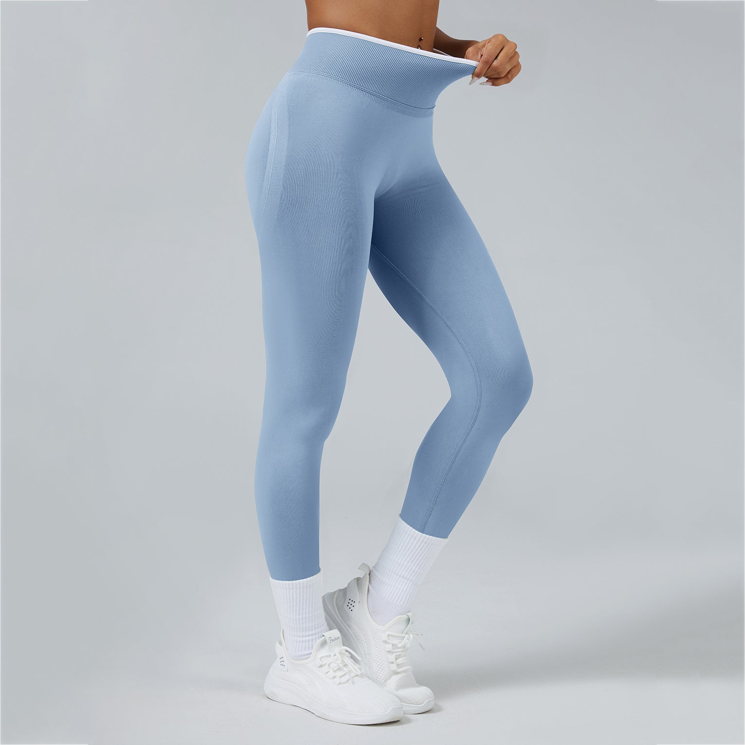 Contrast Trim 3D Compression Leggings