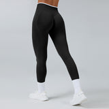 Contrast Trim 3D Compression Leggings