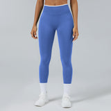 Contrast Trim 3D Compression Leggings