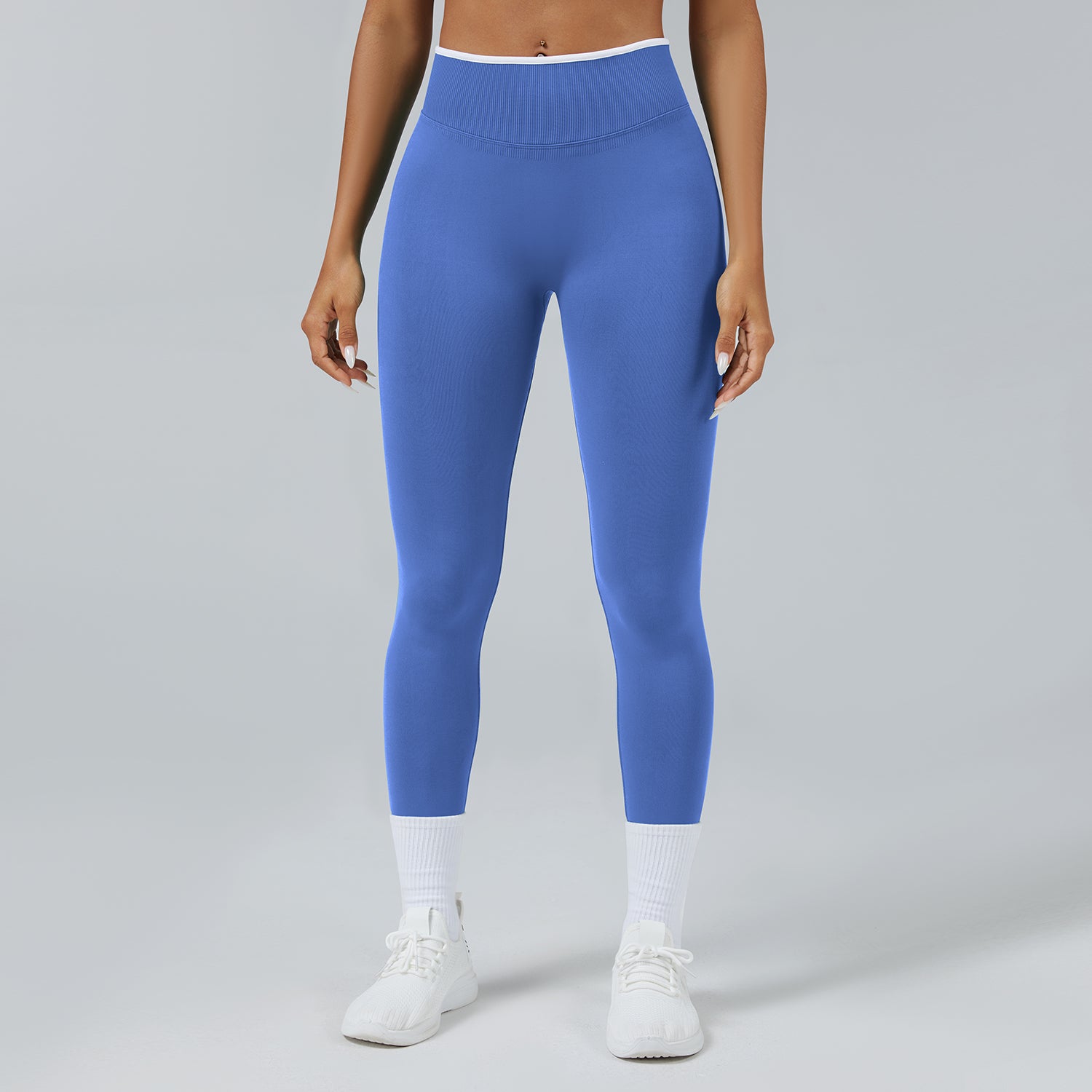 Contrast Trim 3D Compression Leggings