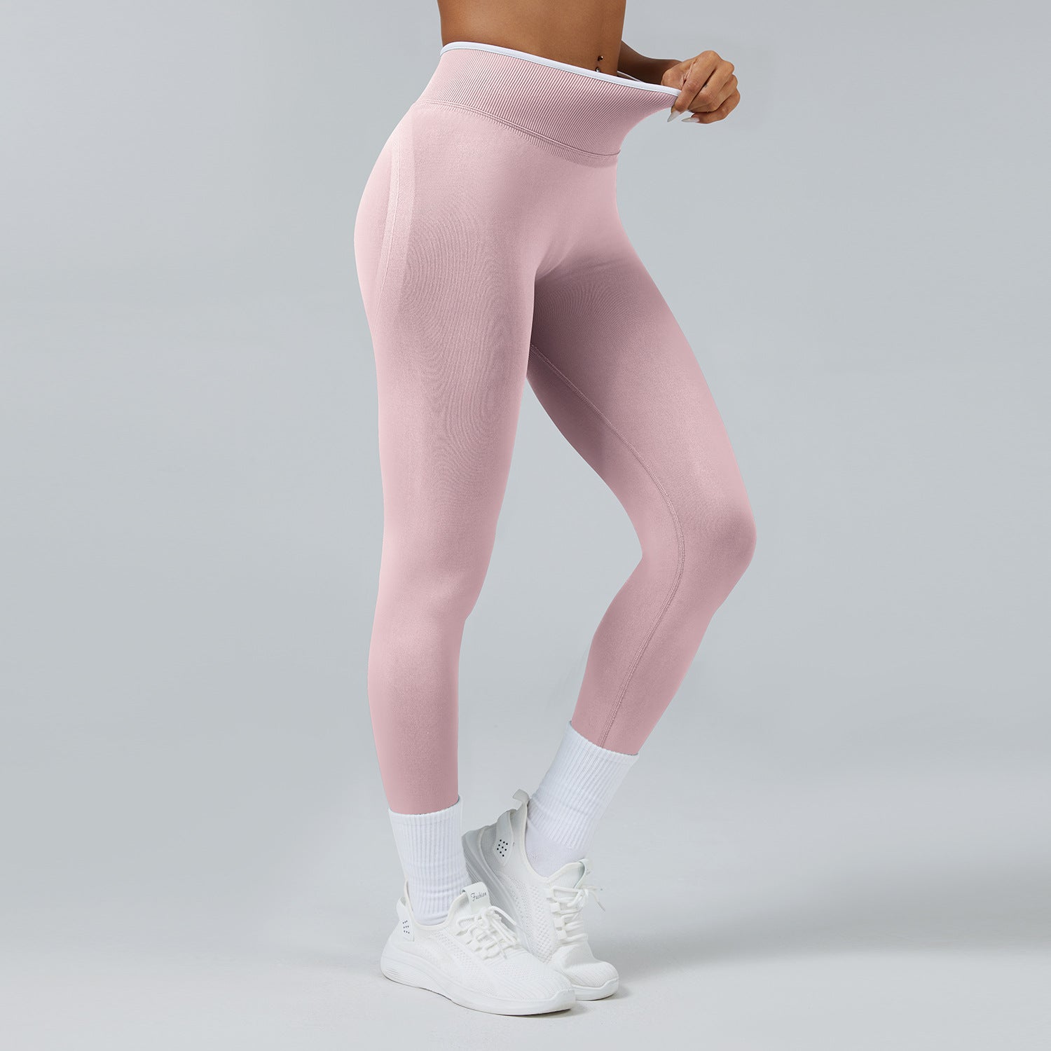 Contrast Trim 3D Compression Leggings