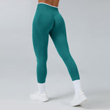 Contrast Trim 3D Compression Leggings