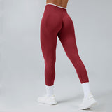 Contrast Trim 3D Compression Leggings