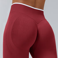 Contrast Trim 3D Compression Leggings