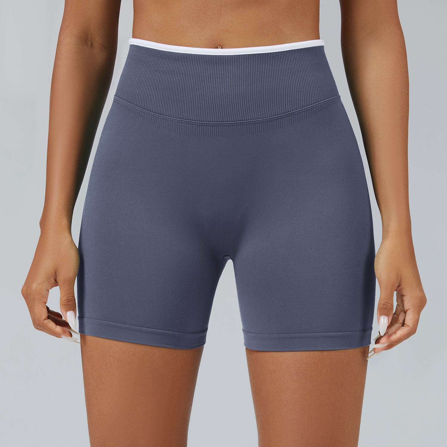 Contrast Trim 3D Compression Shorts