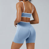 Contrast Trim 3D Compression Shorts