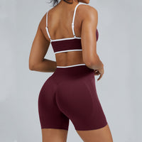 Contrast Trim 3D Compression Shorts