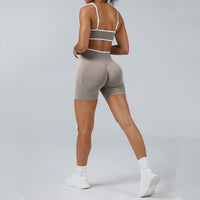 Contrast Trim 3D Compression Shorts