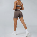 Contrast Trim 3D Compression Shorts