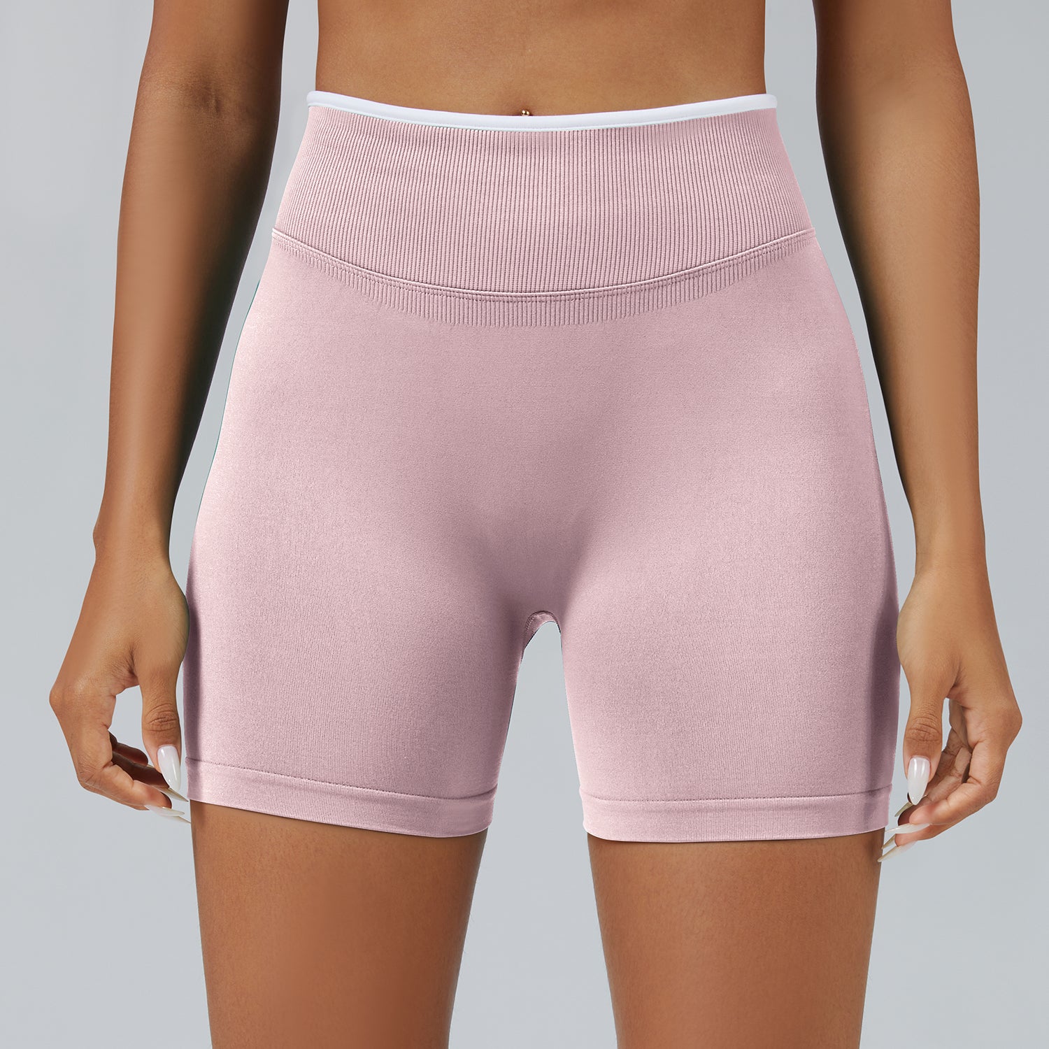 Contrast Trim 3D Compression Shorts