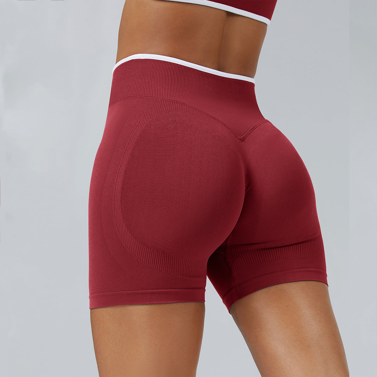 Contrast Trim 3D Compression Shorts