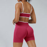 Contrast Trim 3D Compression Shorts