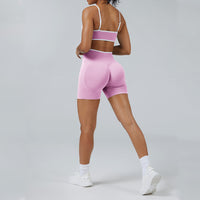 Contrast Trim 3D Compression Shorts