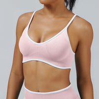 Contrast Trim 3D Compression Sports Bra