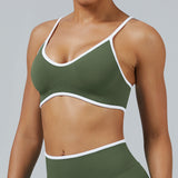Contrast Trim 3D Compression Sports Bra