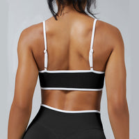 Contrast Trim 3D Compression Sports Bra