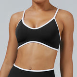 Contrast Trim 3D Compression Sports Bra