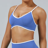Contrast Trim 3D Compression Sports Bra