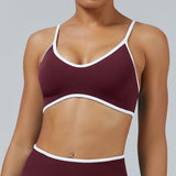 Contrast Trim 3D Compression Sports Bra