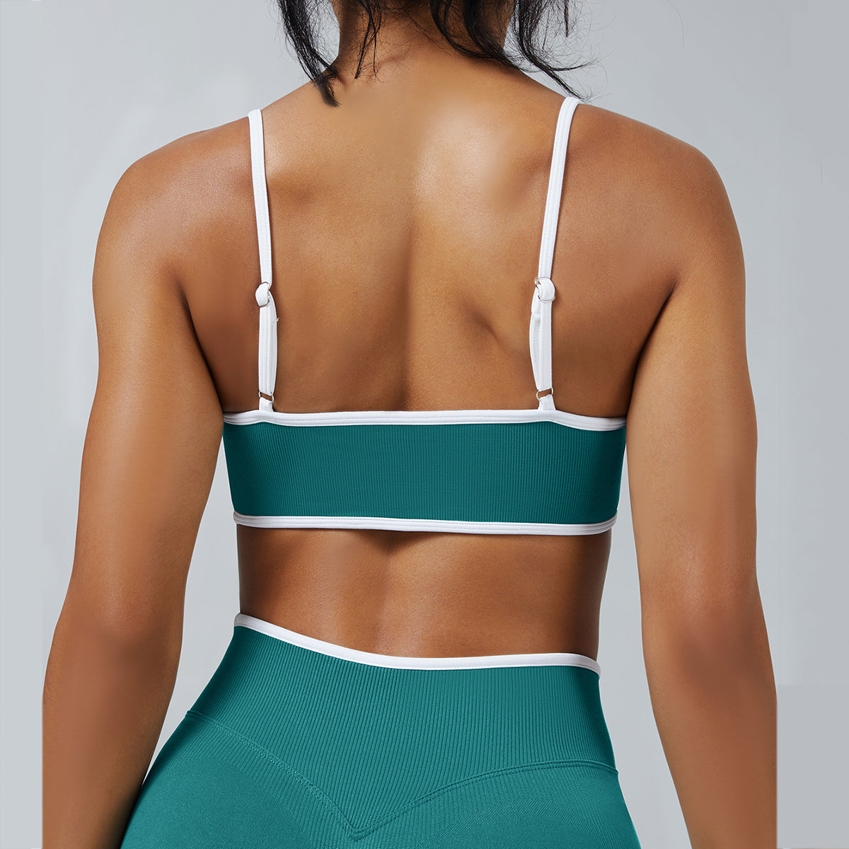 Contrast Trim 3D Compression Sports Bra