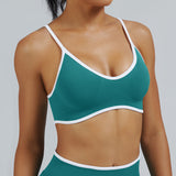 Contrast Trim 3D Compression Sports Bra