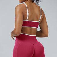 Contrast Trim 3D Compression Sports Bra