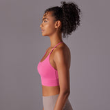 Cross-Back Strappy Sports Bra