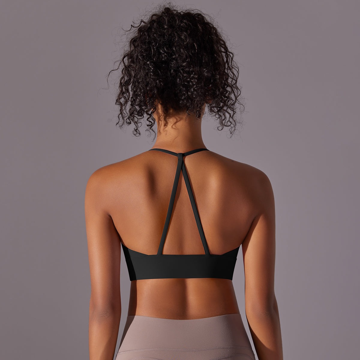 Cross-Back Strappy Sports Bra