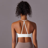 Cross-Back Strappy Sports Bra